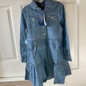 Polo Ralph Lauren denim dress size 6 NWT